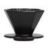 Coffee Dripper Ceramic Convenient Reliable Exquisite Portable Size Simple Design Pour Over Coffee DripperBlack