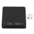 Electronic Coffee Scale Rechargeable High Temperature Resistance 3KG Kitchen Scale for Home