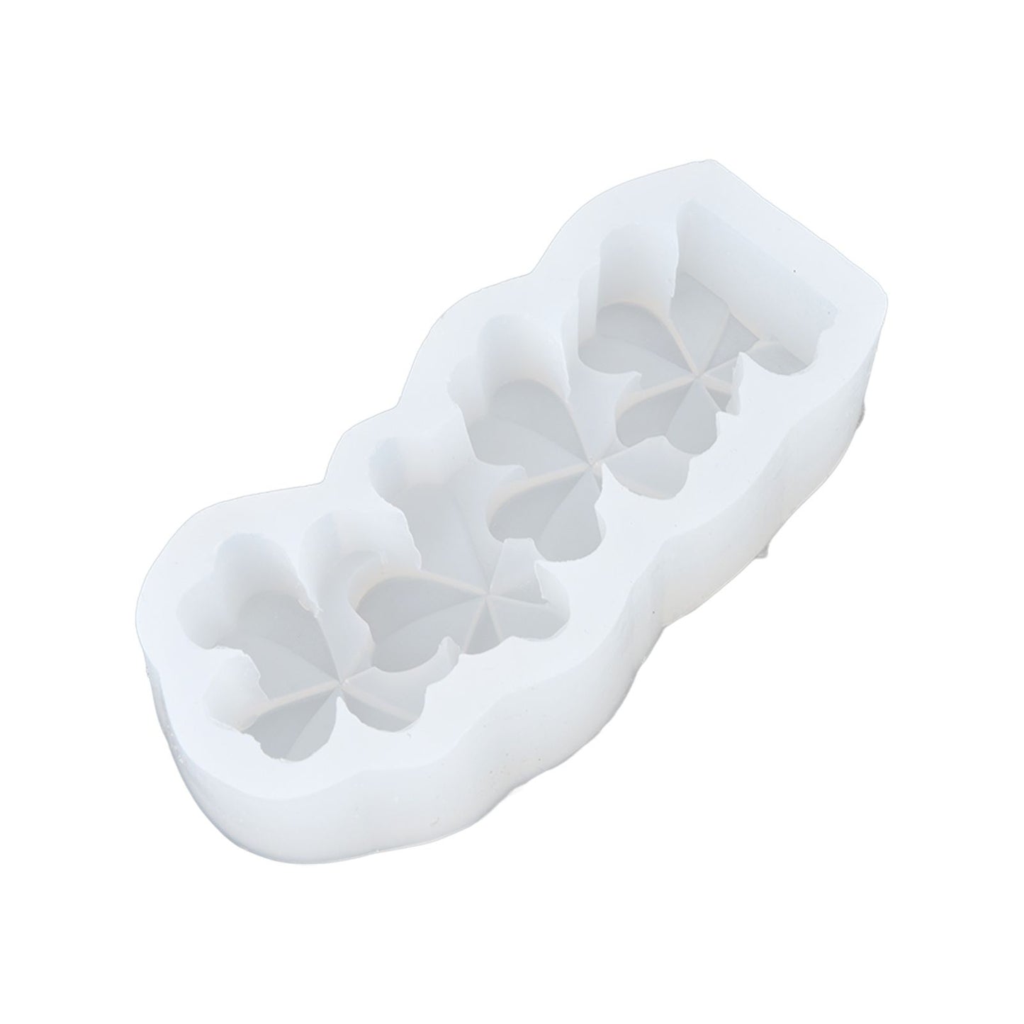 Candle Molds Silicone Easy Demoulding Food Grade Silicone DIY Chocolate Cake Mould for DIY Crafts Home DecorationFour Leaf Clover