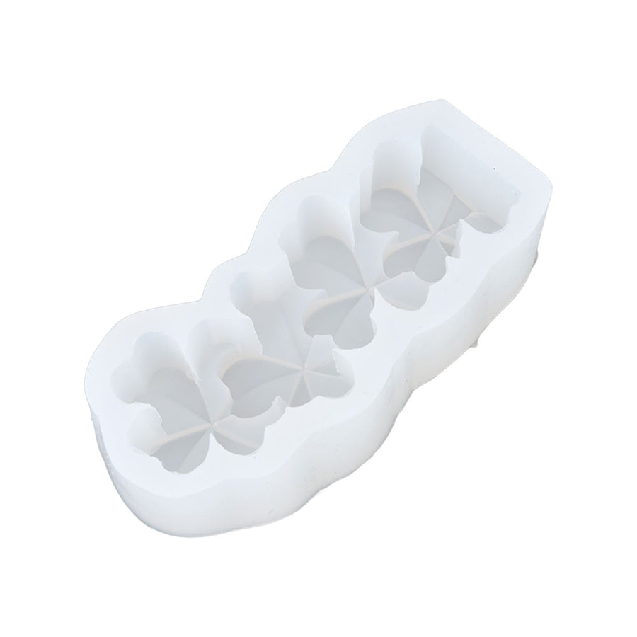 Candle Molds Silicone Easy Demoulding Food Grade Silicone DIY Chocolate Cake Mould for DIY Crafts Home DecorationFour Leaf Clover