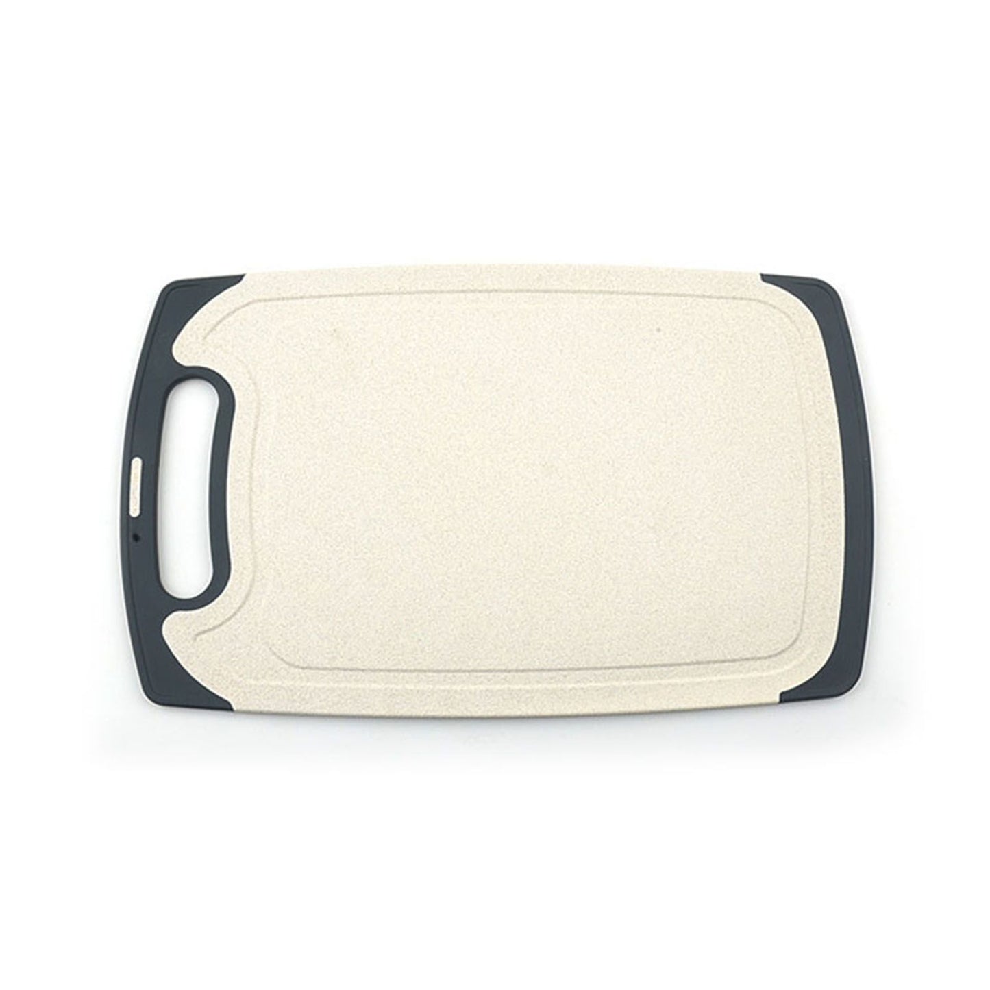 Wheat Straw Cutting Board Hemming Design Anti Slip Anti Overflow Sink Healthy Chopping Board for Household Outdoor CampingBeige
