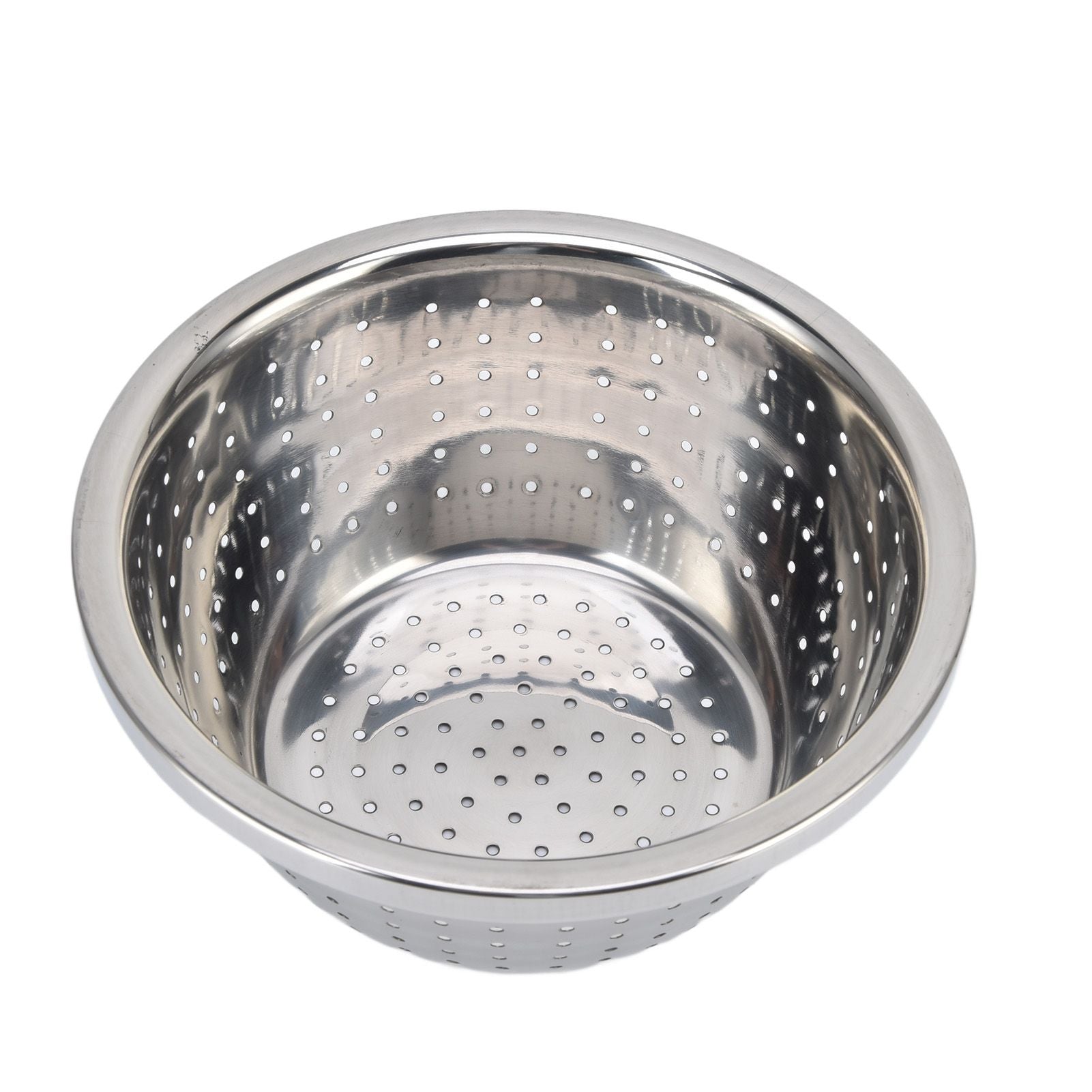 Vegetable Washing Basket Rustproof Multifunction Stainless Steel Colander for Kitchen Household Silver18cm