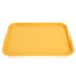 Fast Food Tray PP Rectangular Thick Slip Resistant Multi Purpose Food Service Tray for Restaurant CanteenYellow