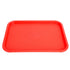 Fast Food Tray PP Rectangular Thick Slip Resistant Multi Purpose Food Service Tray for Restaurant CanteenRed