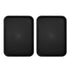 2pcs Food Tray Multifunctional Thickened Slip Resistance Chinese Fast Food Serving Tray for Dining Hall RestaurantsBlack