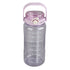 Large Water Bottle 2 Drinking Methods PC PP Material Clear Scale Portable Matte Large Water Jug with Straw for FitnessPurple 1500ml