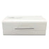 Bread Bin Large Capacity Save Countertop Space Bread Storage Container with Clamshell Door for Home Kitchen Office White