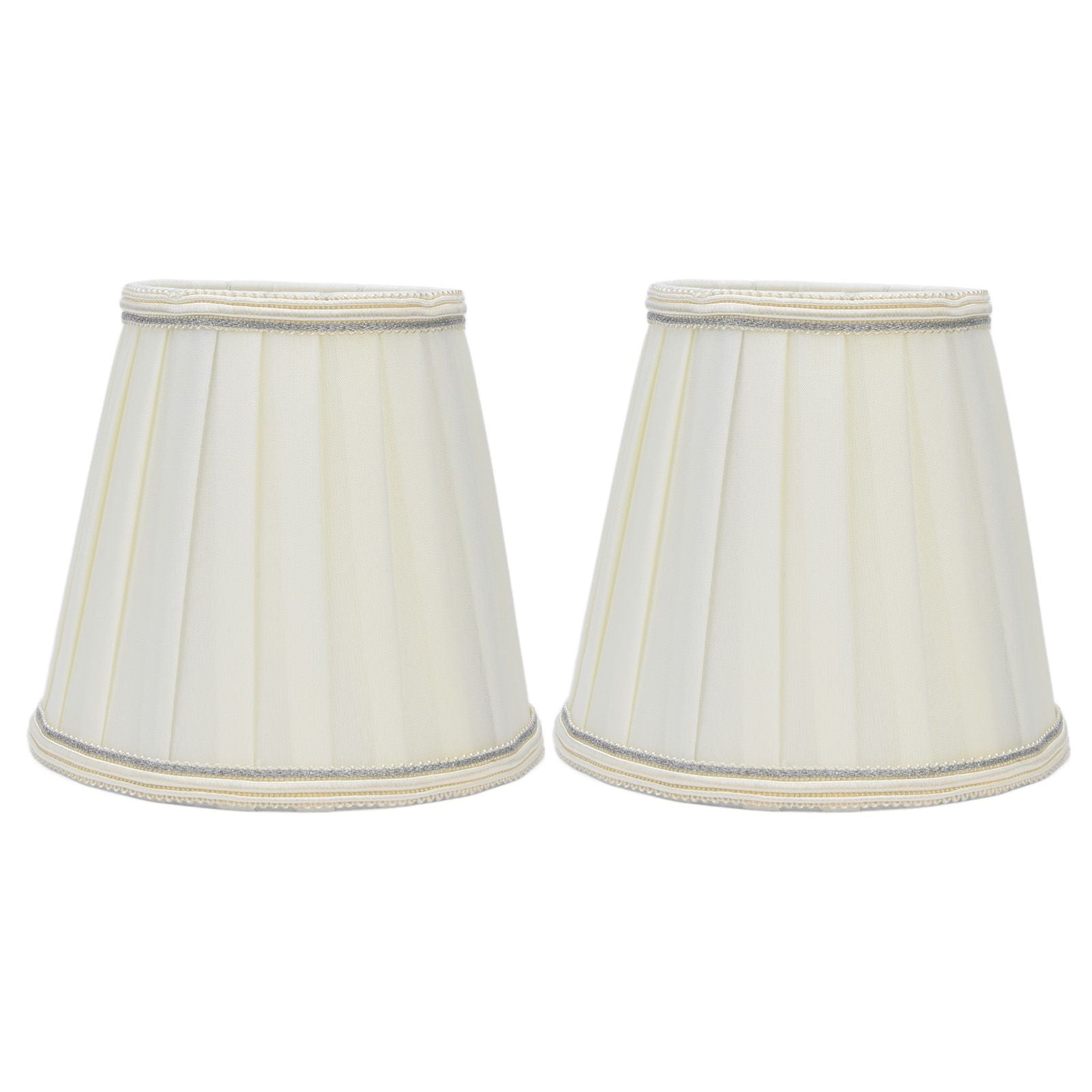 2 Pcs Double Small Lamp Shade Clip On Bulb Comfortable Material Barrel Fabric Lampshade for Table Chandelier Wall LampPX33