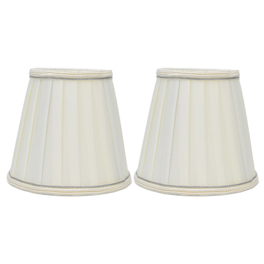 2 Pcs Double Small Lamp Shade Clip On Bulb Comfortable Material Barrel Fabric Lampshade for Table Chandelier Wall LampPX33