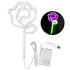 Neon Lights Rose Flower Style Valentine&