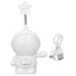 LED Desk Lamp 2 Lighting Modes Eye Protection USB Charging Astronaut Night Light with Pencil Sharpener for Home DeskWhite