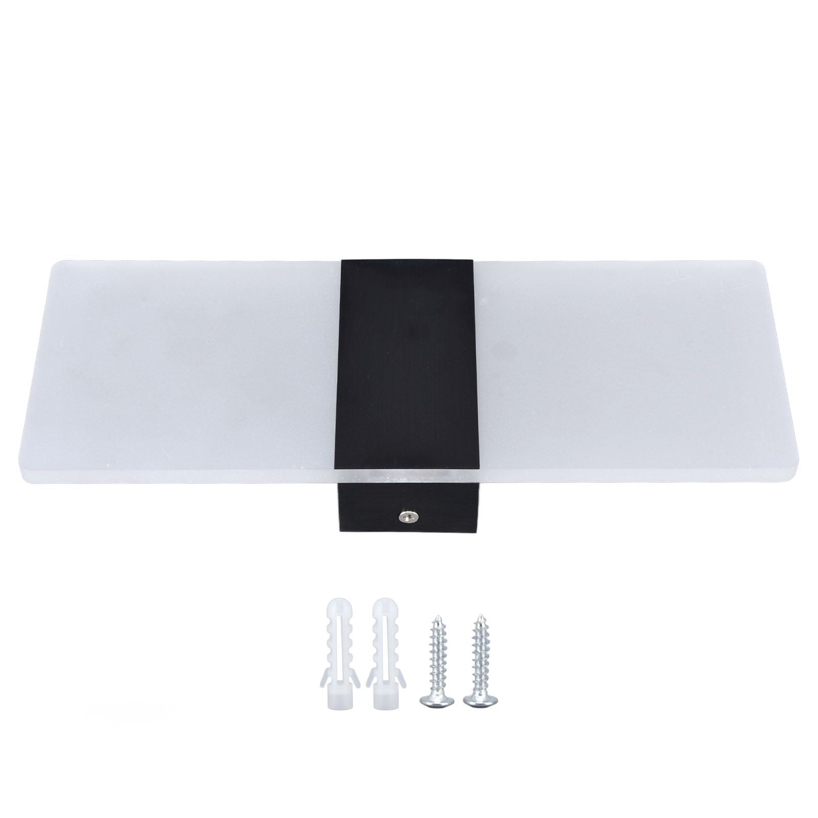 LED Wall Lamp 6W Acrylic Wall Light 360° Luminous High Brightness Preservative Up Down Lights for Bedroom Canteen 90‑265VBlack