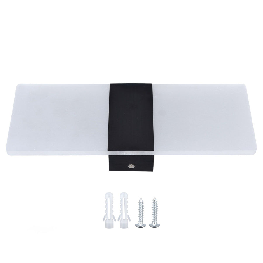 LED Wall Lamp 6W Acrylic Wall Light 360° Luminous High Brightness Preservative Up Down Lights for Bedroom Canteen 90‑265VBlack
