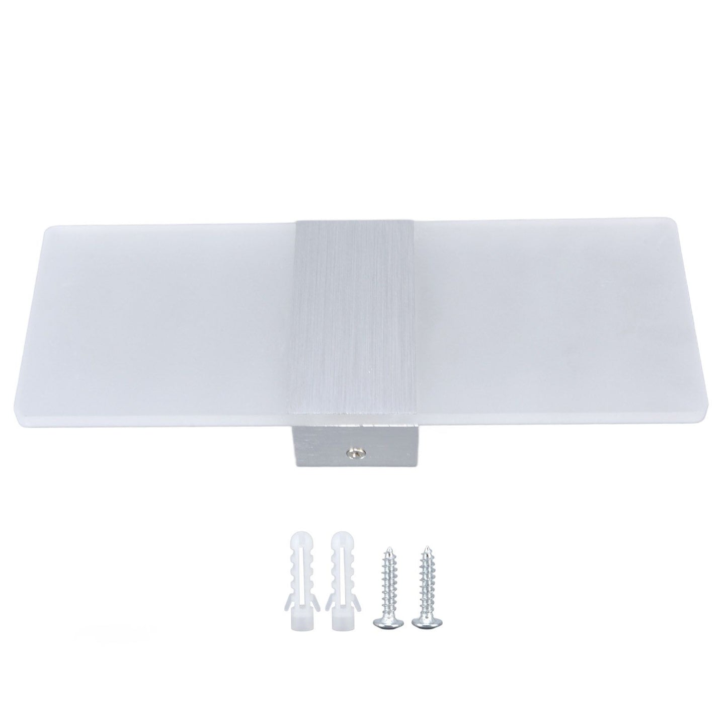 LED Wall Lamp 6W Acrylic Wall Light 360° Luminous High Brightness Preservative Up Down Lights for Bedroom Canteen 90‑265VSilver