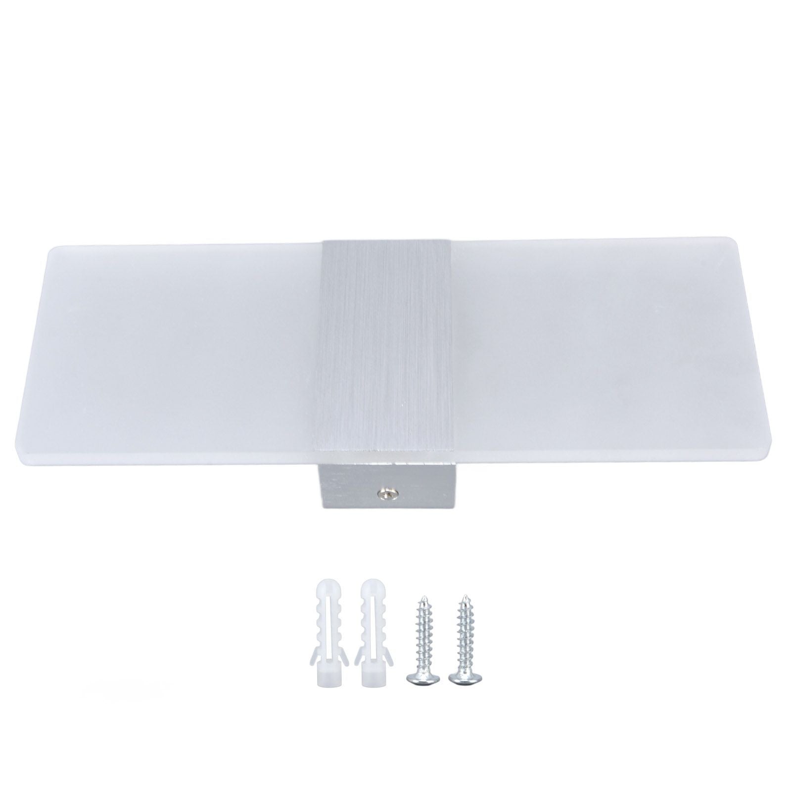 LED Wall Lamp 6W Acrylic Wall Light 360° Luminous High Brightness Preservative Up Down Lights for Bedroom Canteen 90‑265VSilver
