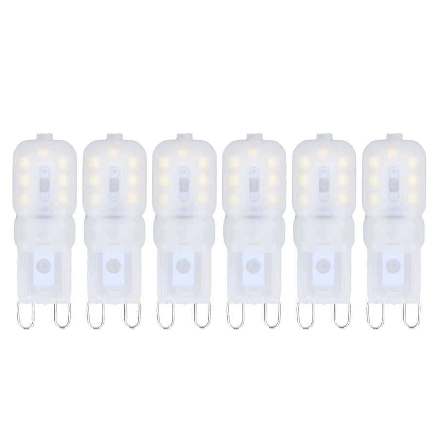 6Pcs G9 LED Light Bulbs Dimmable 3W Energy Saving 360 Degree Light Light Bulb for Ceiling Lamps and Pendant Lamps White Light 220-240V