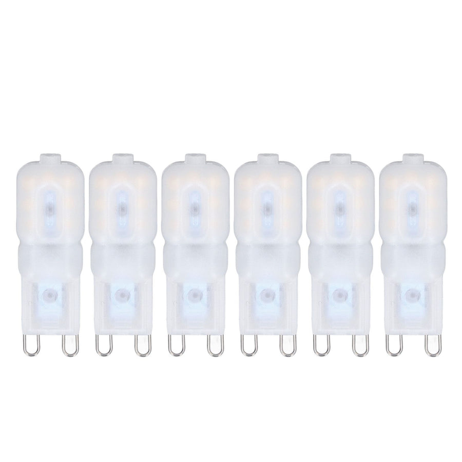 6Pcs G9 LED Light Bulbs Dimmable 3W Energy Saving 360 Degree Light Light Bulb for Ceiling Lamps and Pendant Lamps Natural White 110-140V