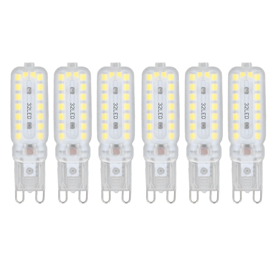 6pcs G9 LED Bulbs 7W Dimmable 360° Illumination Replacement Light Bulb for Wall Desk Cabinet Lamp Natural White 220-240V