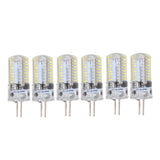 6Pcs GY6.35 LED Bulbs 5W AC 12V Warm White 2700 to 3000K White 6000 to 6500K 500LM 72LED Light Bulbs for Home Office Pure White