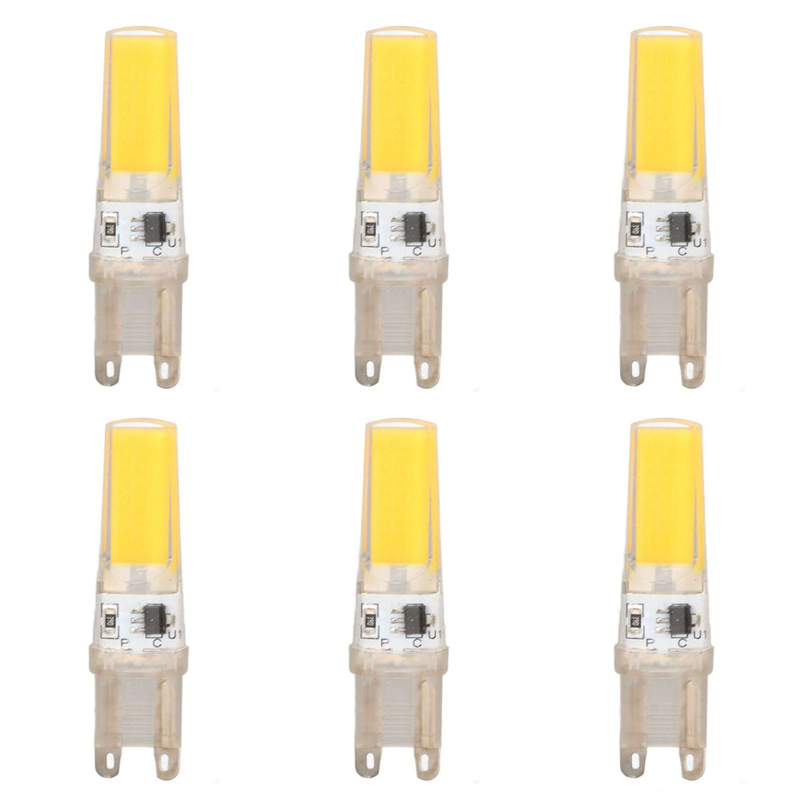 6pcs G9 LED Light Bulb COB Dimmable Professional G9 LED Bulb Replacement for Wall Lamps Table Lamps 220V Warm Light