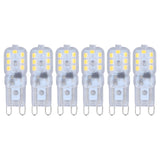 G9 Bulb Dimmable Eye Protection Energy Saving 14 LEDs 3W Light Bulb for Chandelier Table Lamp 6pcs Natural Light 110V