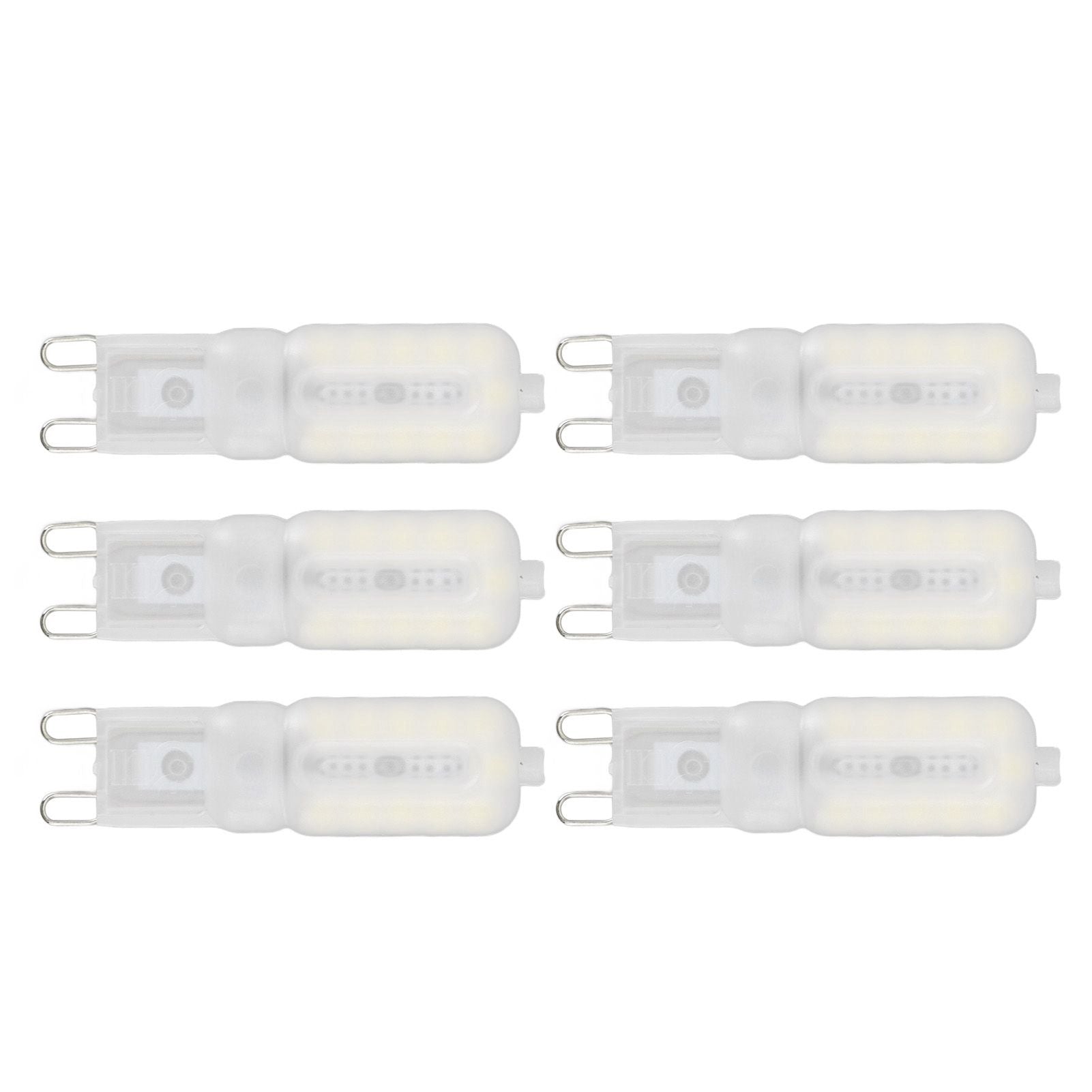 G9 Light Bulb Dimmable Eye Protection Energy Saving 5W 22 LED Small Bulbs for Ceiling Lamp Desk Lamp 6pcs White Light 220V