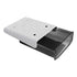 Under Desk Storage Box No Punching Storage ABS PS Small Hidden Drawer For Dormitory Small Transparent Black