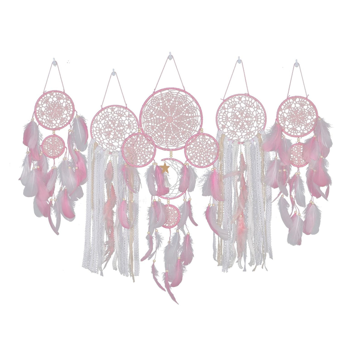 Bedside Dream Catcher Moon and Star Wall Decoration Hanging Decor​
