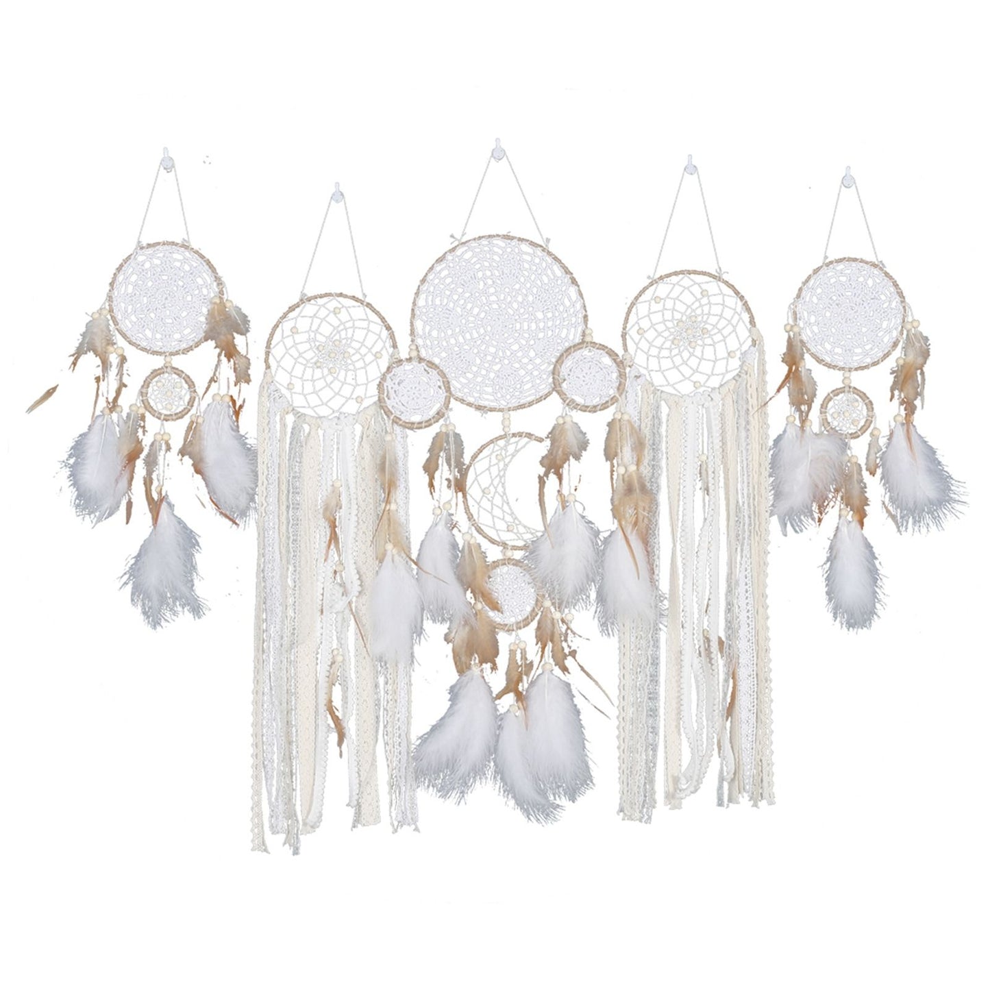 Bedside Dream Catcher Moon and Star Wall Decoration Hanging Decor​