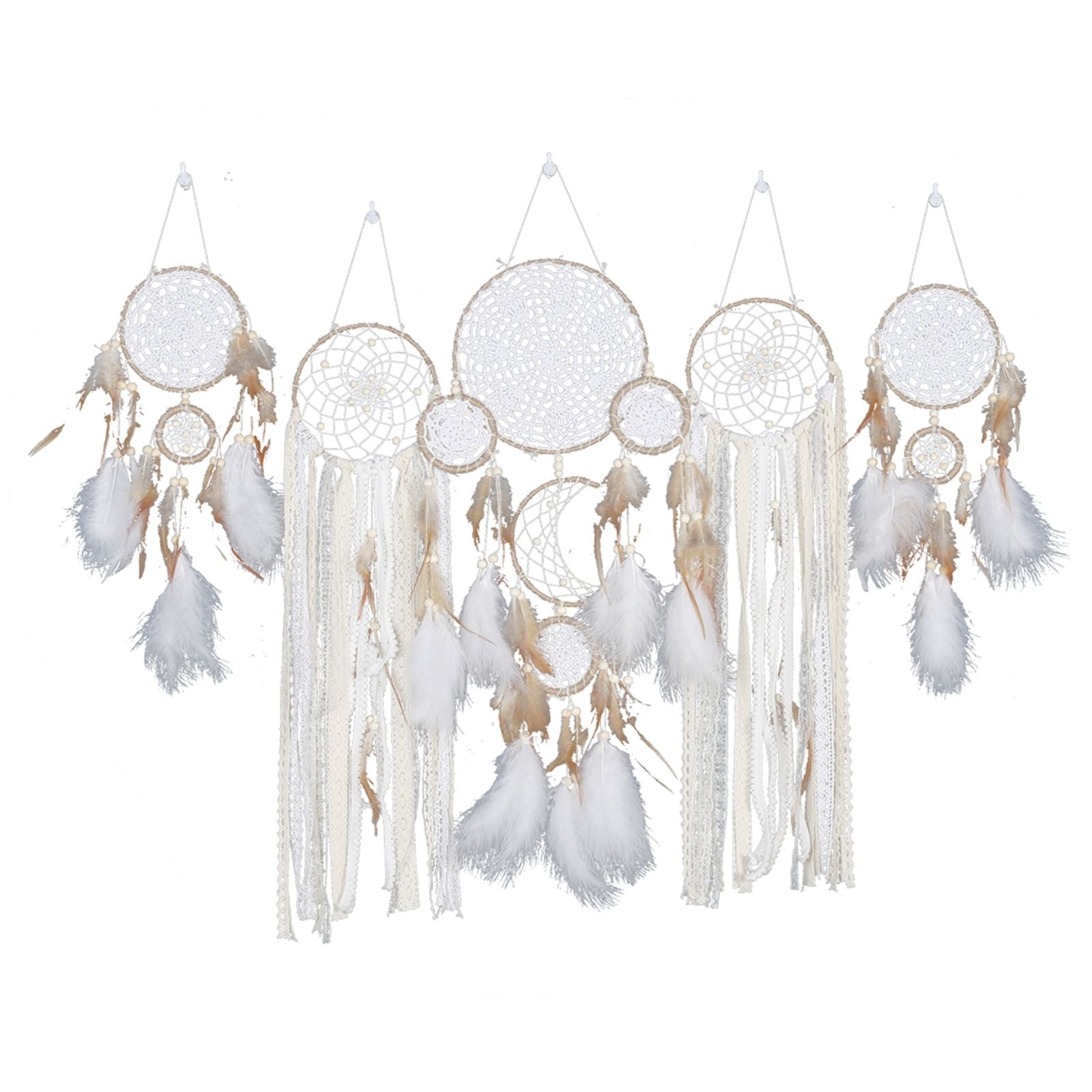 Bedside Dream Catcher Moon and Star Wall Decoration Hanging Decor​