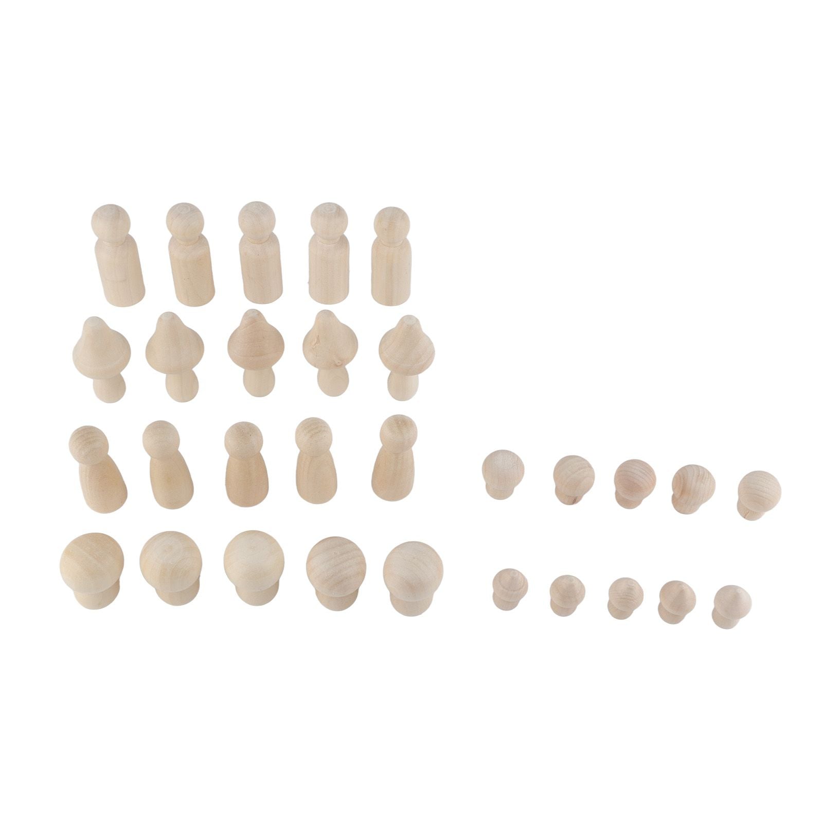 Mini DIY Wood Mushroom Crafts Unpainted Crafts Unfinished Wooden Mushroom