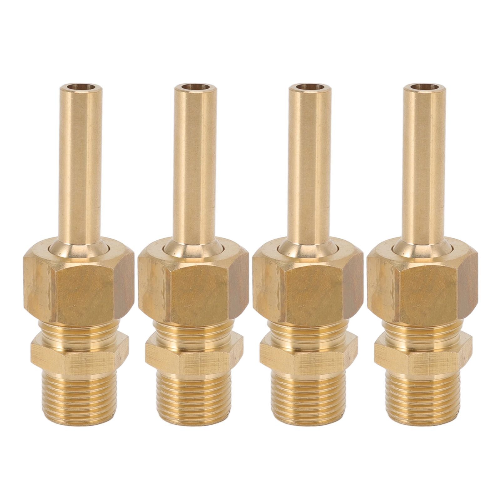 4 PCS Water Fountain Nozzles Pure Copper Large Hexagonal Direct Jet Nozzle Waterscape Single Nozzle Male Thread G3/8