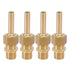 4 PCS Water Fountain Nozzles Pure Copper Large Hexagonal Direct Jet Nozzle Waterscape Single Nozzle Male Thread G3/8