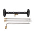 16in Under Car Washer Black with 1/4in Interface Undercarriage Cleaner Surface Cleaner for Cleaning Truck