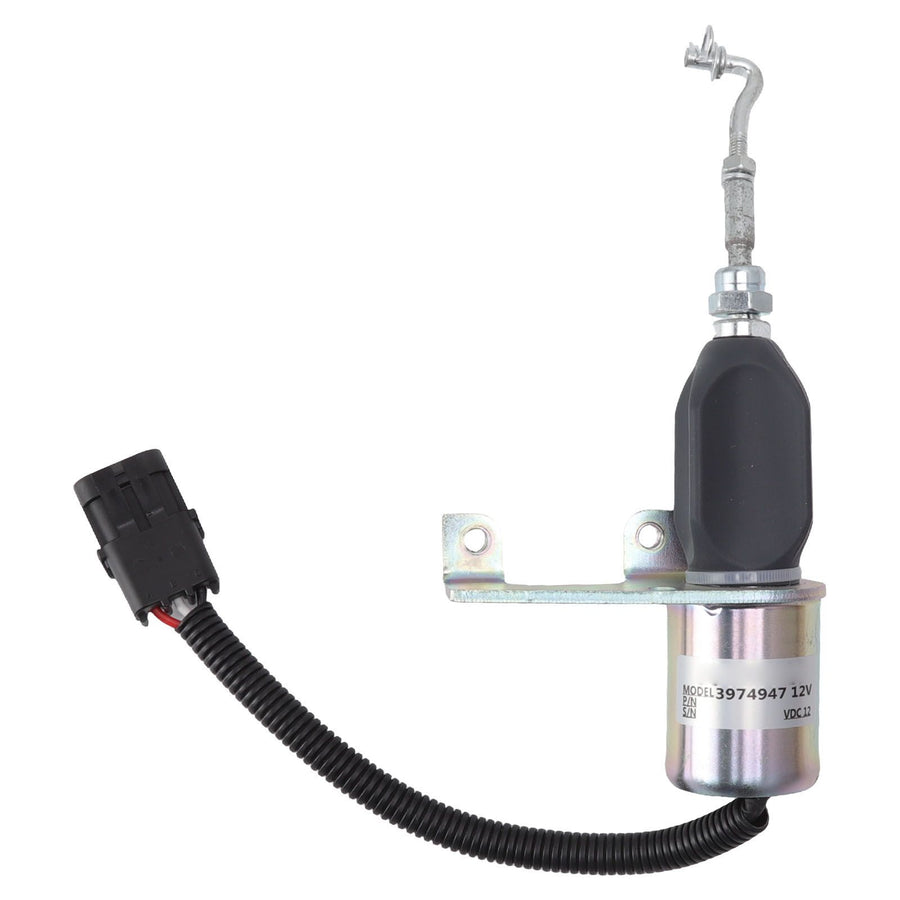 Fuel Shut Off Solenoid Valve 3974947 12V Excavator Engine Stop Electric Flameout Accessories