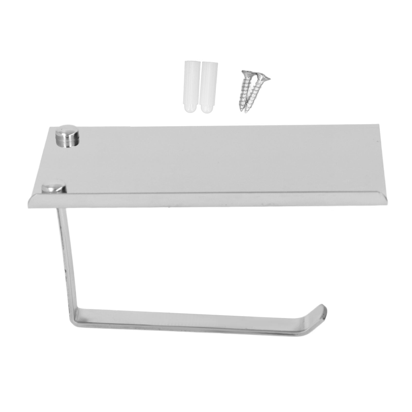 Paper Towel Holder Stainless Steel Punch Free Dual Use Toilet Paper Dispenser for Home Bathroom K6 304