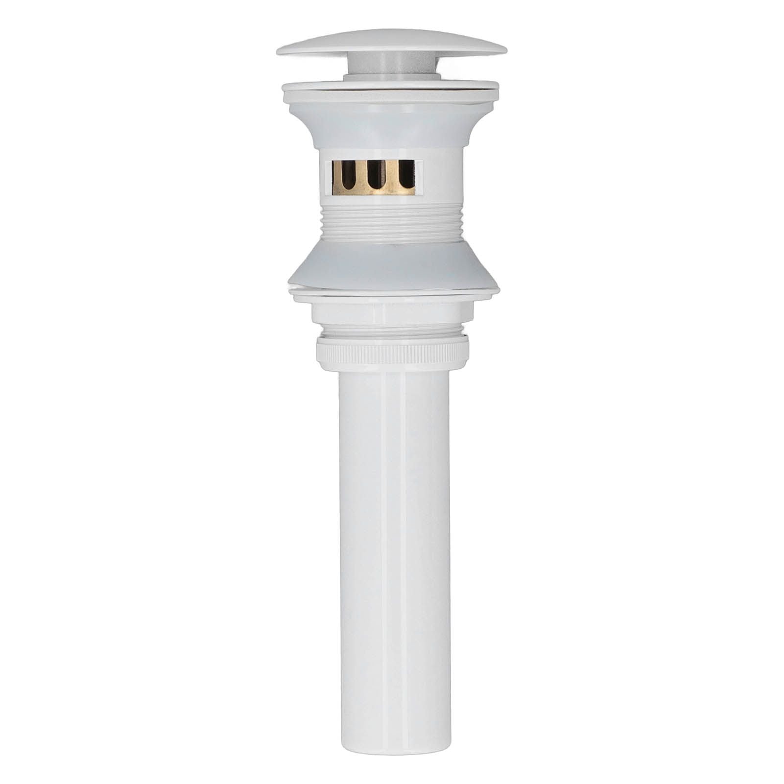 Pop Up Drain Stopper Press Bounce Deodorization Bathroom Sink Drain for Home White With Hole