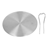 Heat Diffuser Plate Stainless Steel Induction Plate Electric Induction Cooker Diffuser Adapter for Home Kitchen 18# 17.5cm / 6.9in