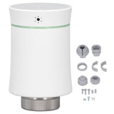 Smart Radiator Thermostat Valve APP Remote Timing Energy Saving Temperature Control Valve Home Heating Valve for Zigbee for Tuya White