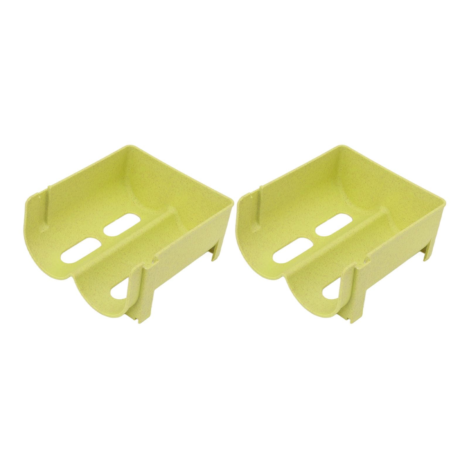 Cabinet Wine Rack Stackable Drop Resistant Hollow Water Bottle Holder for Refrigerator Countertop Green 2pcs