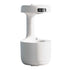 Cool Mist Humidifier Multifunction Smart Quiet High Capacity Countercurrent Water Droplet Humidifier for Office Bedroom White