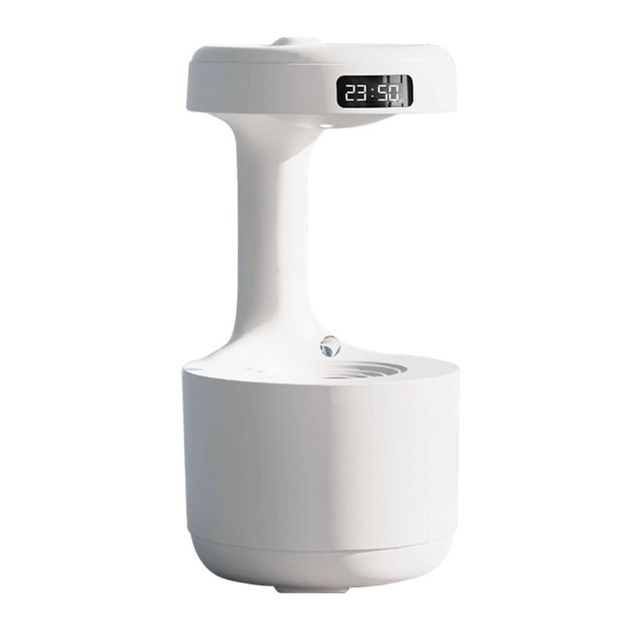 Cool Mist Humidifier Multifunction Smart Quiet High Capacity Countercurrent Water Droplet Humidifier for Office Bedroom White