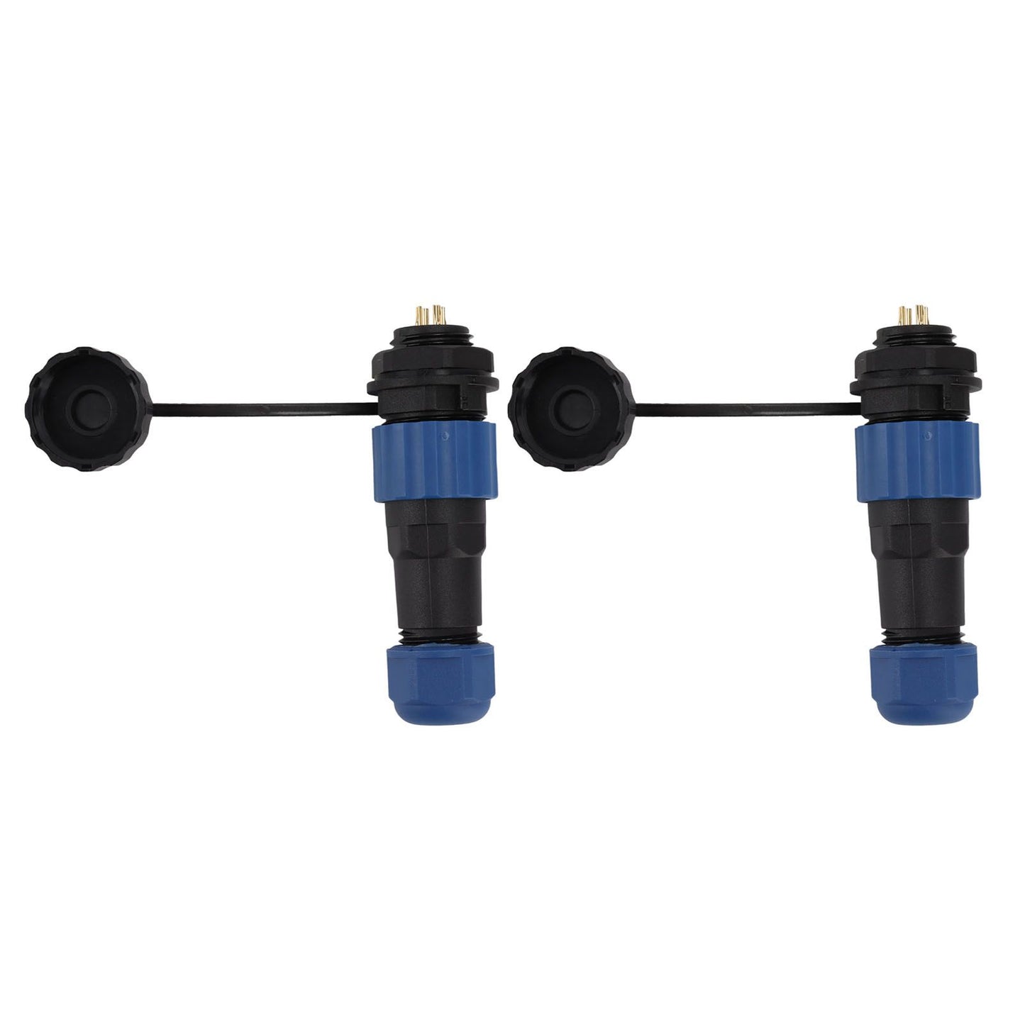 2Pcs SD16 IP68 Waterproof Aviation Connector SD16 Female Plug Male Socket G3/8 Thread SD16 4Pin Rear Nut