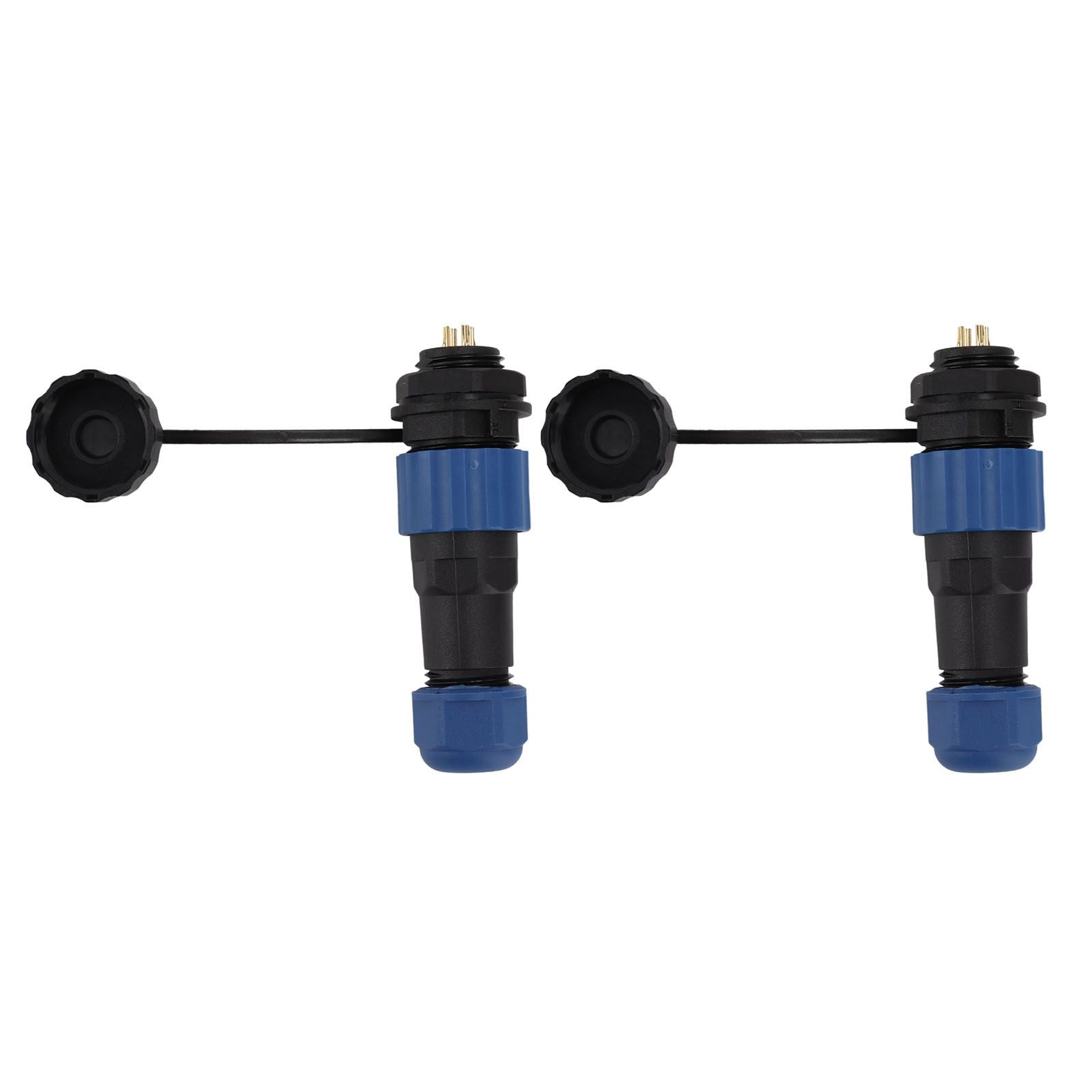 2Pcs SD16 IP68 Waterproof Aviation Connector SD16 Female Plug Male Socket G3/8 Thread SD16 4Pin Rear Nut