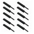 10 Pcs Cabinet Door Rebounder Handleless Black Aluminum Alloy Rebounding Magnetic Latch