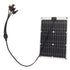 Solar Battery Panel 50W 4 Connectors Monocrystalline Silicon High Efficiency Portable Solar Charger Panel 18V Output