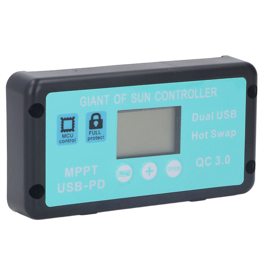 12V 24V MPPT Solar Charge Controller Professional USB PD QC3.0 Solar Panel Regulator with LCD Display for Battey 40A