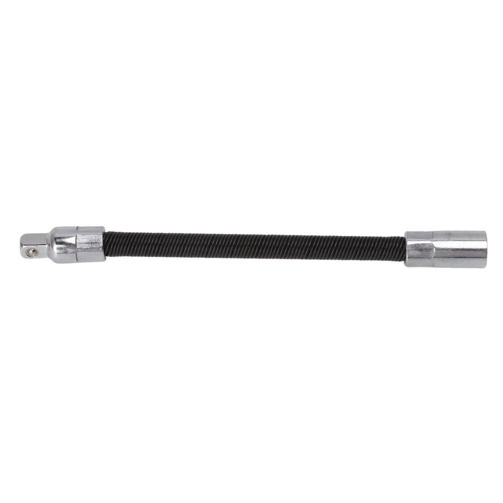 Wrench Extension Rod Bendable Universal Flexible Shaft Sleeve Extension Bar for Factory Workshop Black 3/8