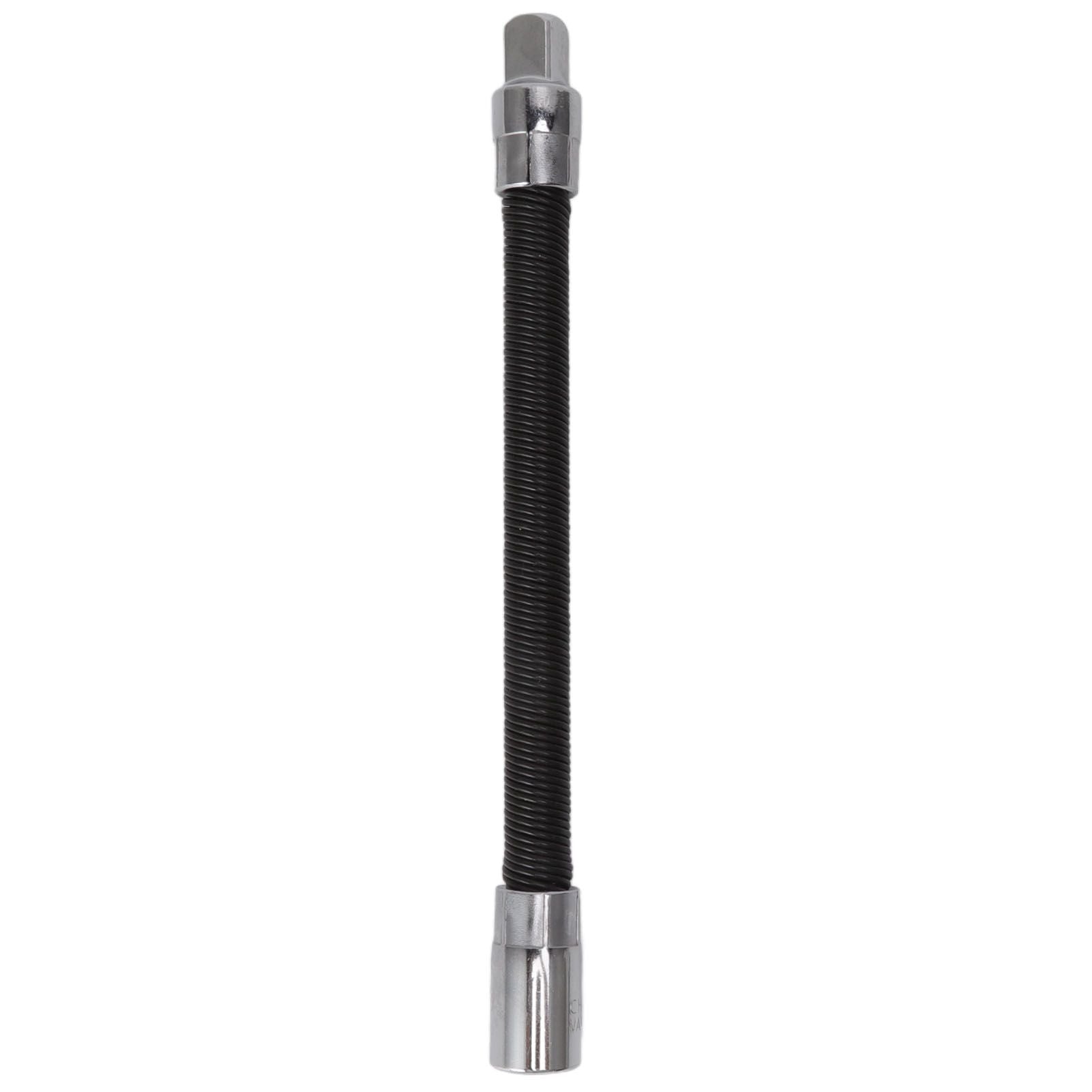 Wrench Extension Rod Bendable Universal Flexible Shaft Sleeve Extension Bar for Factory Workshop Black 1/2