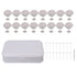16PCS Bed Duvet Sheet Fixing Clip Mushroom Shaped Cloth Needle Plastic Quilt Fixator for Home Cushion Grey